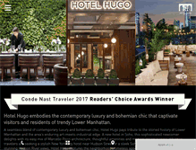 Tablet Screenshot of hotelhugony.com